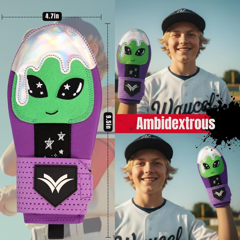Waycel Sliding Mitts - Baseball Sliding Mitt for Youth - Ice Cream Sliding Mitt Baseball - Softball - Image 3